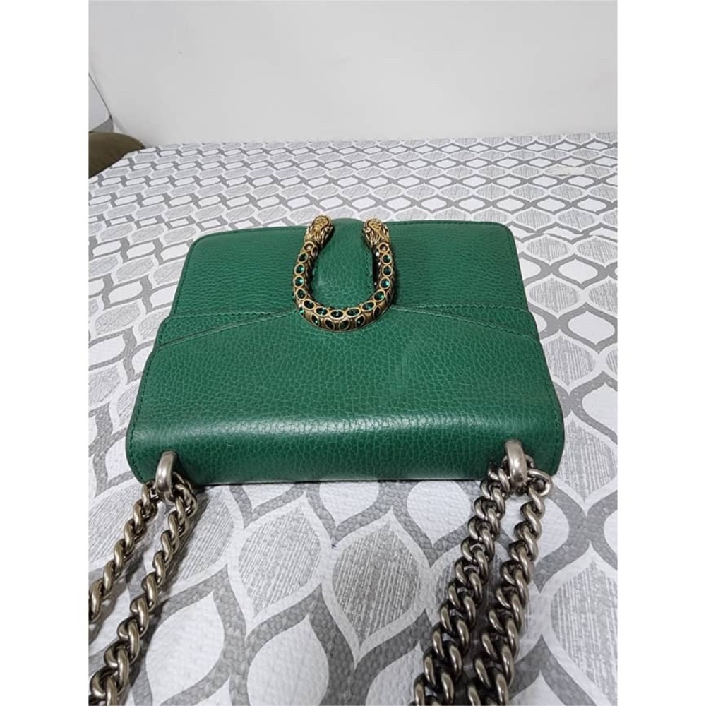 Authentic Gucci Small Leather Dionysus Crossbody Bag Green - Picture 9 of 16